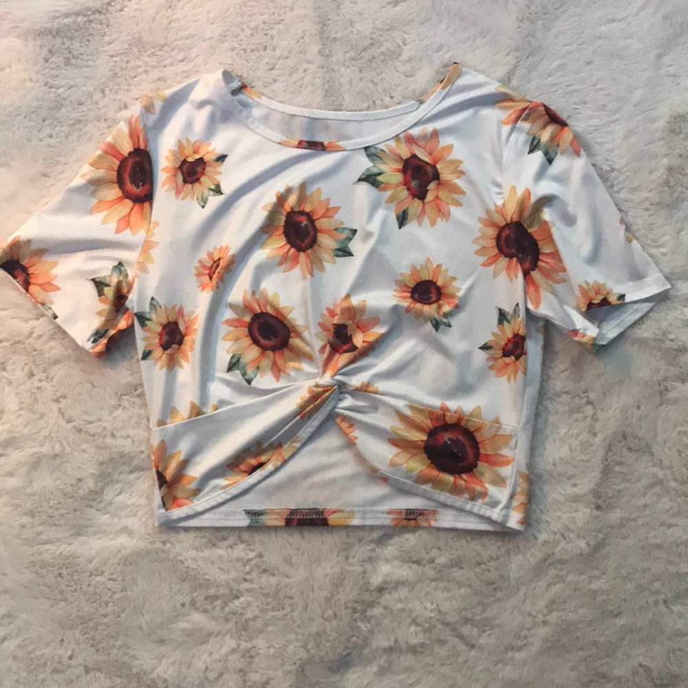 Sunflower crop top
